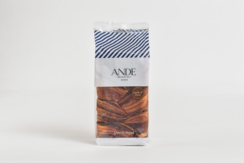 【ANDE】デニッシュ食パン プレーン・メープル・ショコラーデ各 1斤サイズ 3本セット