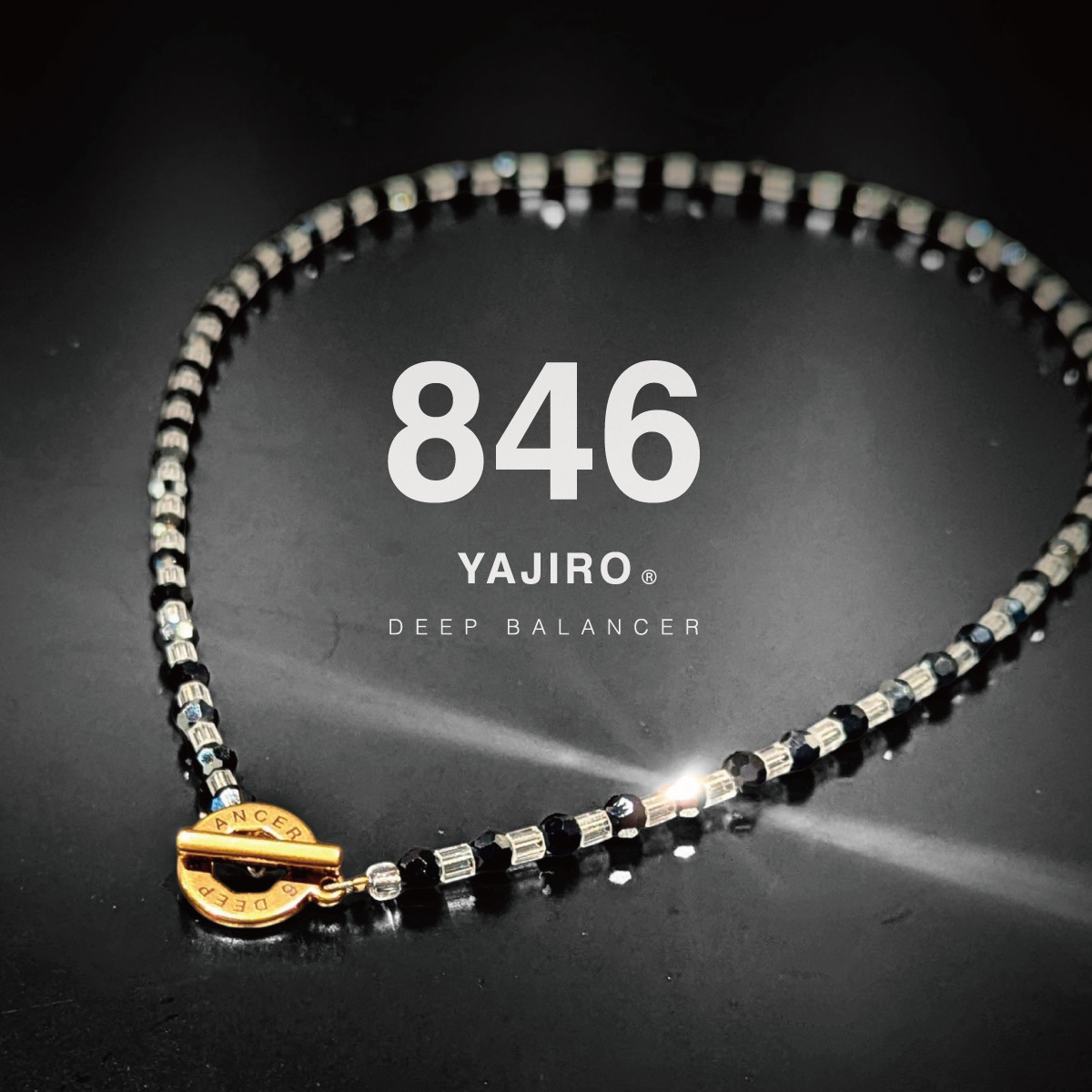 846YAJIRO】〔スポーツネックレス〕8シリーズ ネックレス GOLD TITA22