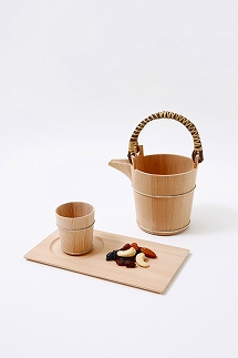 【桶屋近藤】ぐい呑み／もてなし盆／酒器（晩酌３点セット）