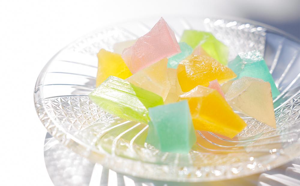 【京菓子司 都】京の琥珀糖　カラフルジュエリー（160g）［ 京都 琥珀糖 美しい和菓子 宝石 キラキラ かわいい 上品 人気 おすすめ 茶道 お茶菓子 京銘菓 お取り寄せ 通販 送料無料 ふるさと納税 ］