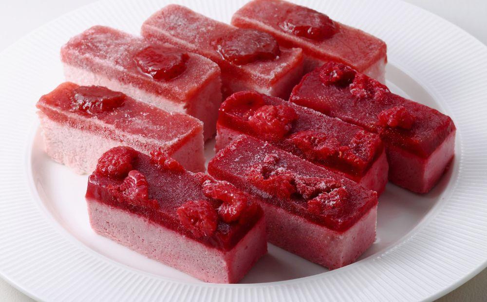 【MAISON DE FROUGE】苺と木苺＆白桃のフローズンチーズケーキ（各4個入り） [ 京都 苺スイーツ専門店 夏にぴったり 個包装 人気 おすすめ 果実入り ギフト お取り寄せ 通販 送料無料 ふるさと納税 ]