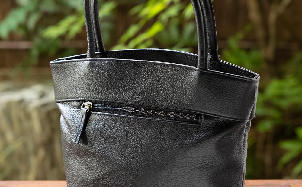 【ラジルマ】市田ひろみ　印伝使い牛革手提げバッグ