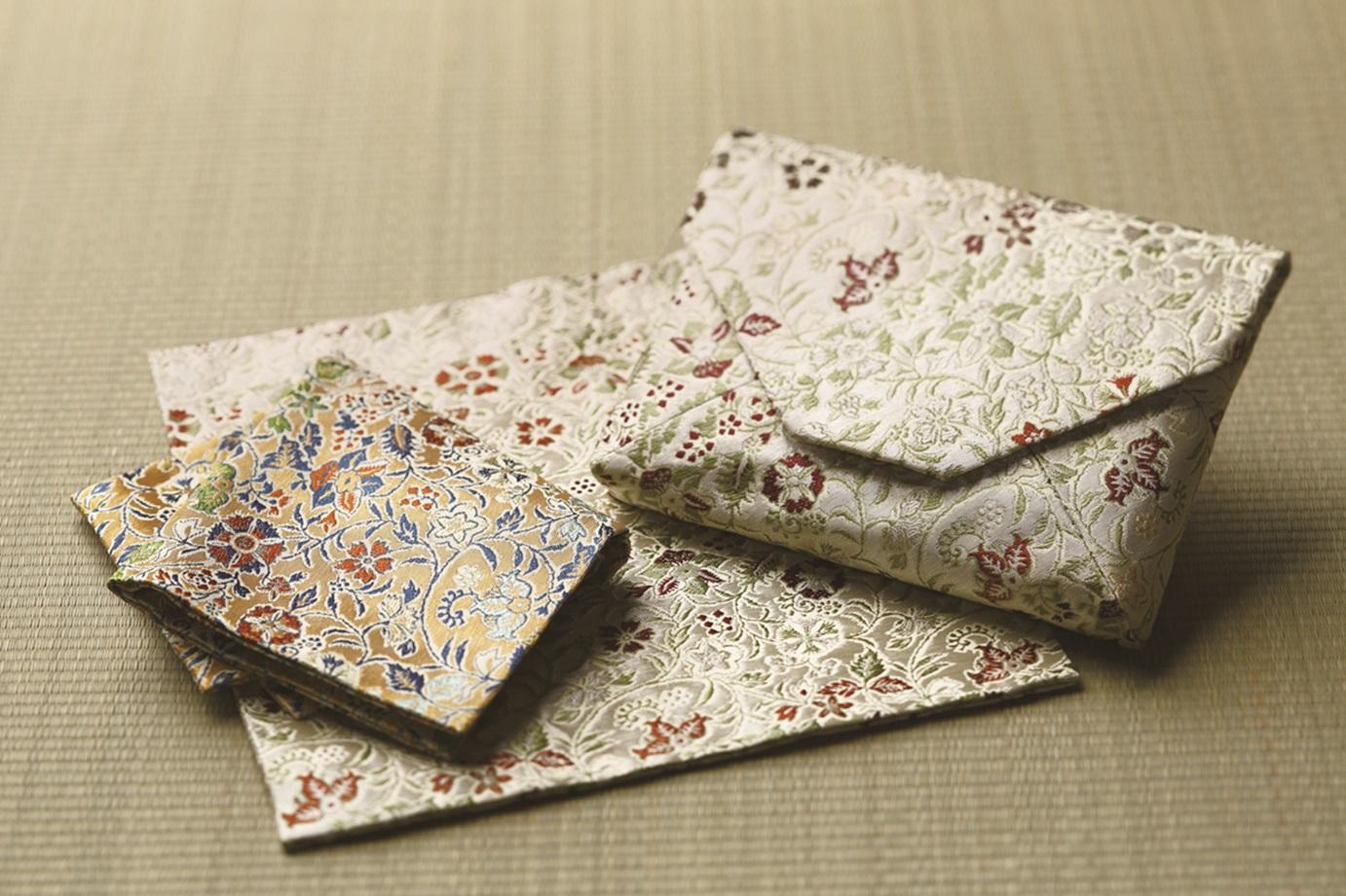 【龍村美術織物】早雲寺（金）茶道具5点セット（出帛紗など）｜京都 茶道 人気 [ ふくさ 小物入れ 懐紙 和風 和装 高級 人気 おすすめ お取り寄せ 通販 送料無料 ふるさと納税 ]