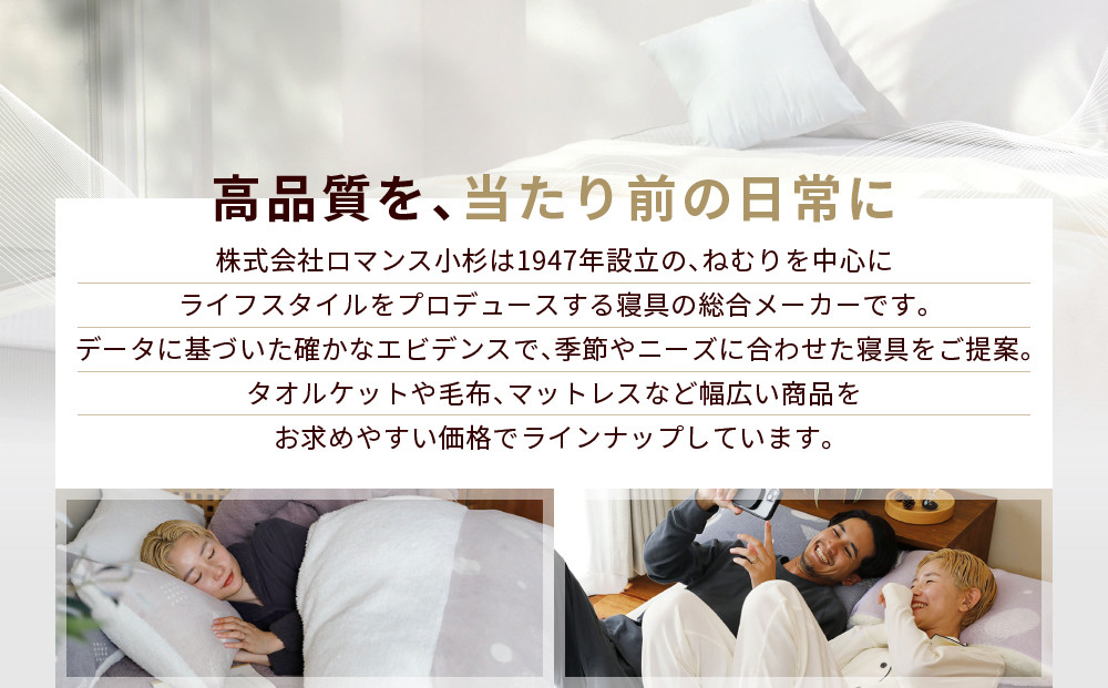 【ロマンス小杉】吸湿発熱シープボア あたたか敷きパッド ダブル＜ライトグレー＞｜京都 寝具専門店 人気 あったかい 寝具［ あったか敷きパッド やわらか 暖か 防寒 快眠 睡眠 健康 人気 おすすめ 寝具 通販 送料無料 ふるさと納税 ］