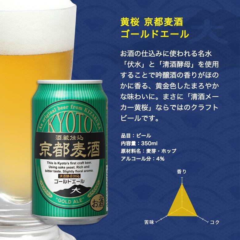 【黄桜】京都麦酒ゴールドエール（350ml缶×24本）［ キザクラ カッパ 京都 お酒 麦酒 ビール 缶ビール クラフトビール 地ビール ご当地 人気 びーる さけ beer BBQ 宅飲み 家飲み 晩酌 おすすめ 定番 ギフト プレゼント 贈答 飲み比べ セット ご自宅用 お取り寄せ おいしい ふるさと納税  ］