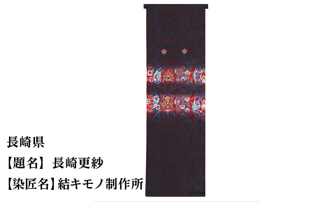 【47都道府県着物応援プロジェクト】 長崎県 京手描友禅 付下げ着尺