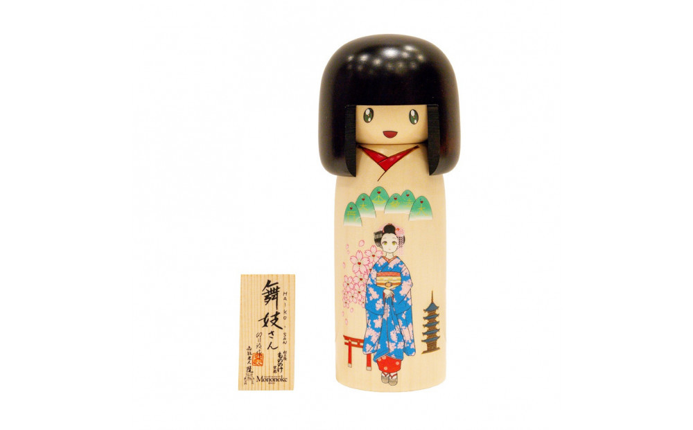 舞妓さんこけし｜京都 舞妓 人気［ 京都 村上隆 カイカイキキ アーティスト 舞妓 こけし 天然木 おしゃれ かわいい アート 現代美術 人気 おすすめ 通販 送料無料 ふるさと納税 ］