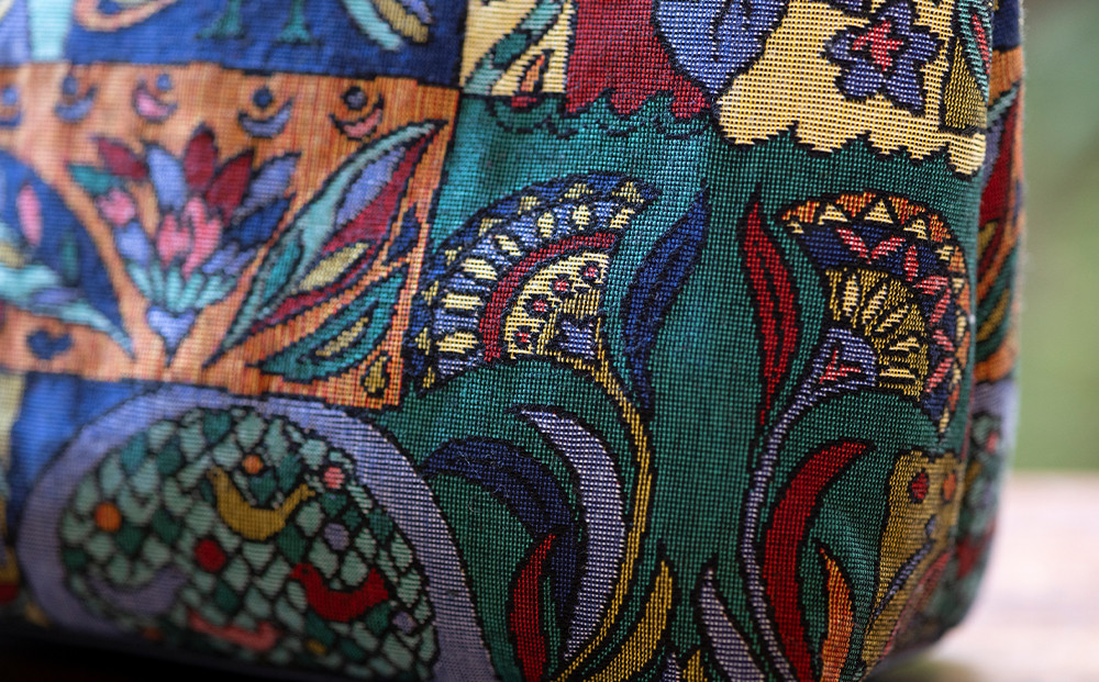 【京都三昌】ゴブラン織り手提げ［ 京都 バッグ 職人 手作り 手提げ 鞄 麻の葉 ちりめん 上品 カジュアル フォーマル 雑貨 人気 おすすめ 外出 おでかけ お取り寄せ 通販 送料無料 ふるさと納税 ］