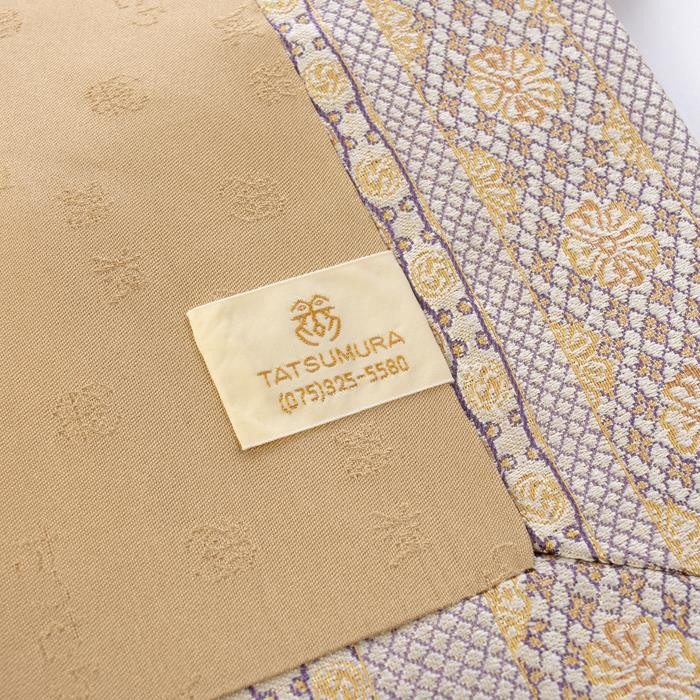 【龍村美術織物】光波帯（鱗巴桜段文）