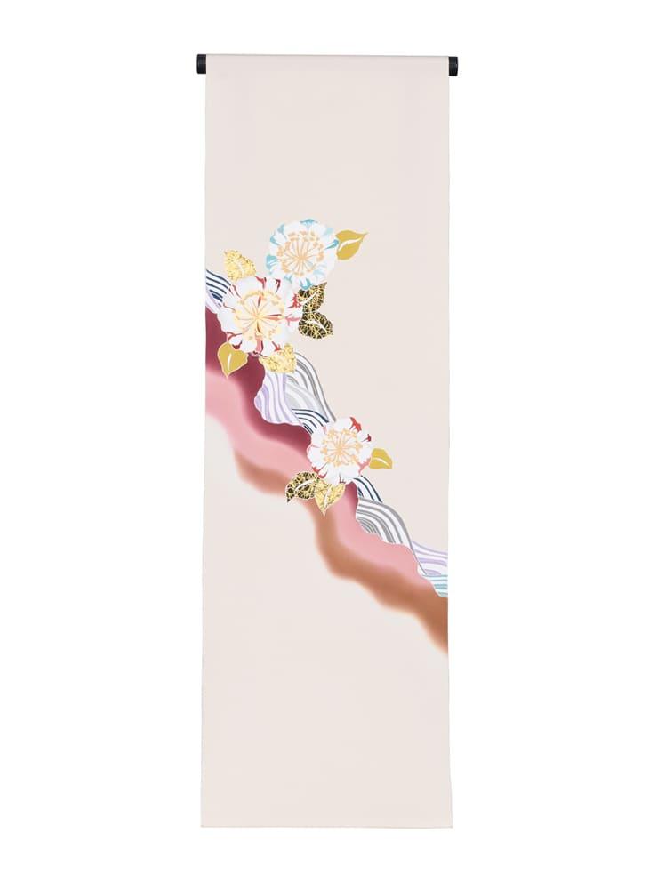 【京都工芸染匠協同組合】石川さゆりさんデビュー50周年記念 コンペ特別賞受賞 付下げ着尺【A】「火の国・水の国」