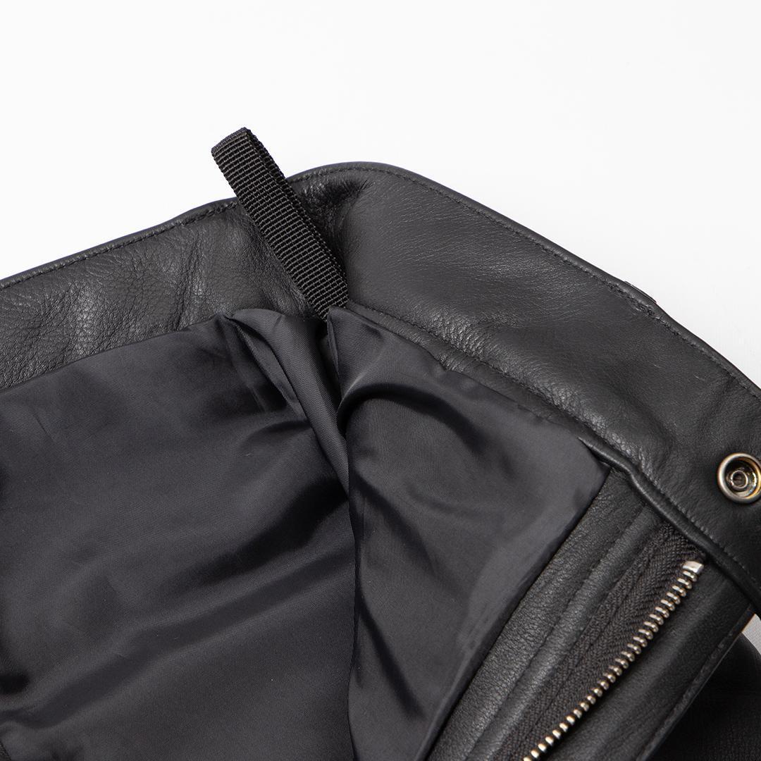 【デグナー】スリムフィットレザーパンツ[DP-18A] ブラック 〈XLサイズ〉［ 京都 バイクギア 牛革 パンツ ズボン ファッション 服 人気 おすすめ 革 レザー ツーリング ライダー バイカー バイク ブランド メーカー ギア パーツ 送料無料 ふるさと納税 ］