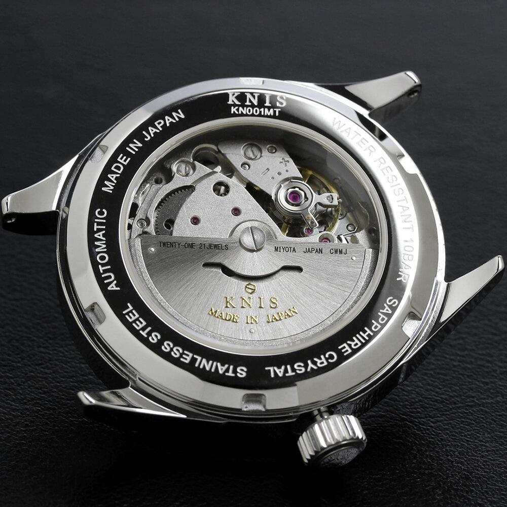 【KNIS KYOTO】レトロモダン 日本製 自動巻き 腕時計 ブラック［ 京都発 腕時計 ブランド おしゃれ 人気 おすすめ ウォッチ 時計 高級 ファッション お取り寄せ 通販 ニス ふるさと納税 ］