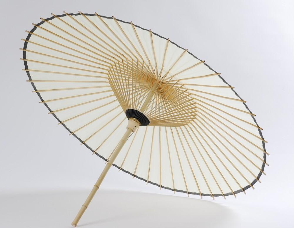 【日吉屋】特選番傘（白） 名入れあり（タイプB・D・E)