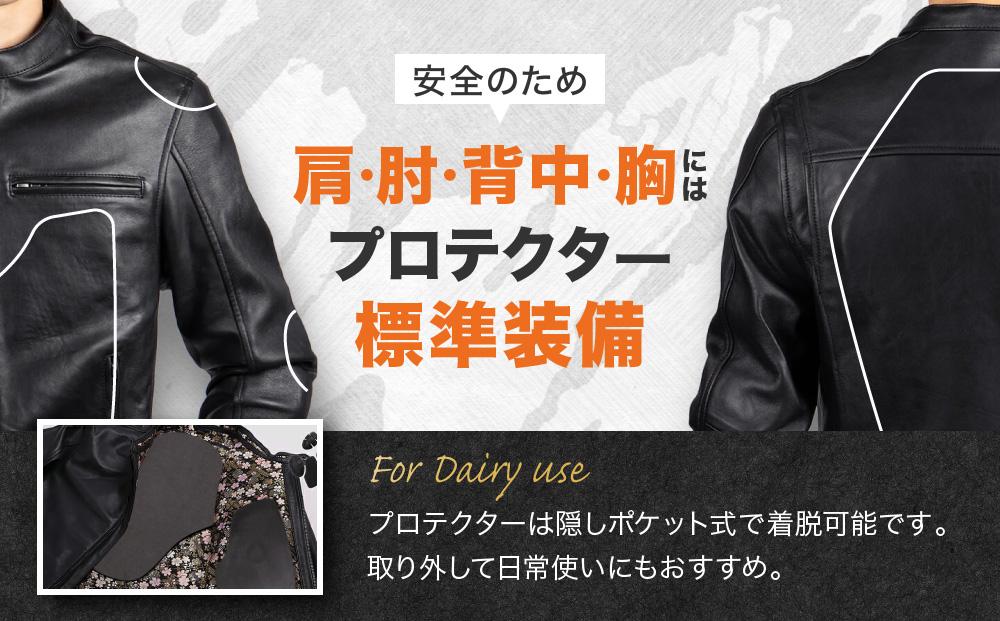 【デグナー】クラシック×花山コラボジャケット 21SJ-14K 桧垣桜柄＜XLWサイズ＞［ 京都 バイクギア ジャケット 人気 おすすめ 革 レザー ツーリング ライダー バイカー バイク ブランド メーカー ギア パーツ ］