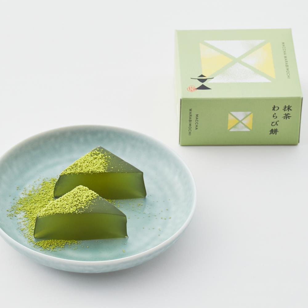 【文の助茶屋】わらび餅8個詰合せ（ニッキ・抹茶・和三盆・ほうじ茶・黒糖）