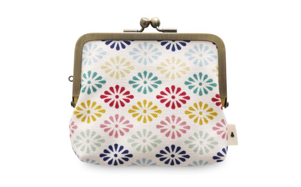 【AYANOKOJI】平親子がま口財布(京都菊菱 白)