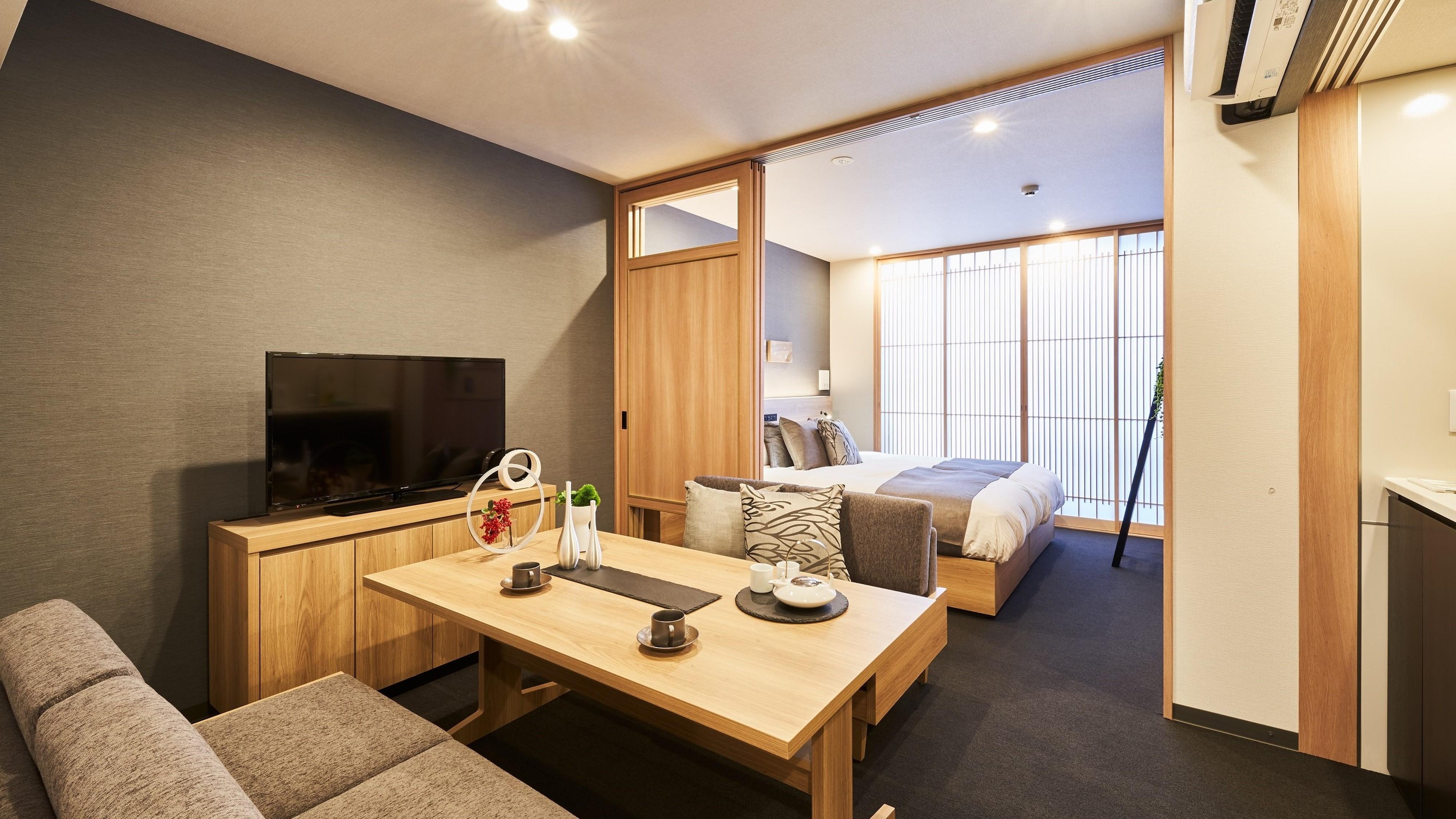 【MIMARU京都 新町三条】平休日1泊食事なし 2～4名宿泊券《1ベッドルームファミリーアパートメント》［ 京都 旅行 宿泊 ホテル 旅館 人気 おすすめ 割引 チケット クーポン トラベル 宿 観光 グルメ ふるさと納税 ］