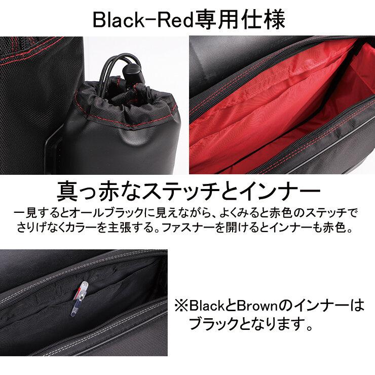 【デグナー】ナイロンサドルバッグ[NB-100] （ブラックレッド）［ 京都 バイクギア バッグ 鞄 かばん 人気 おすすめ 革 レザー ツーリング ライダー バイカー バイク ブランド メーカー ギア パーツ ］