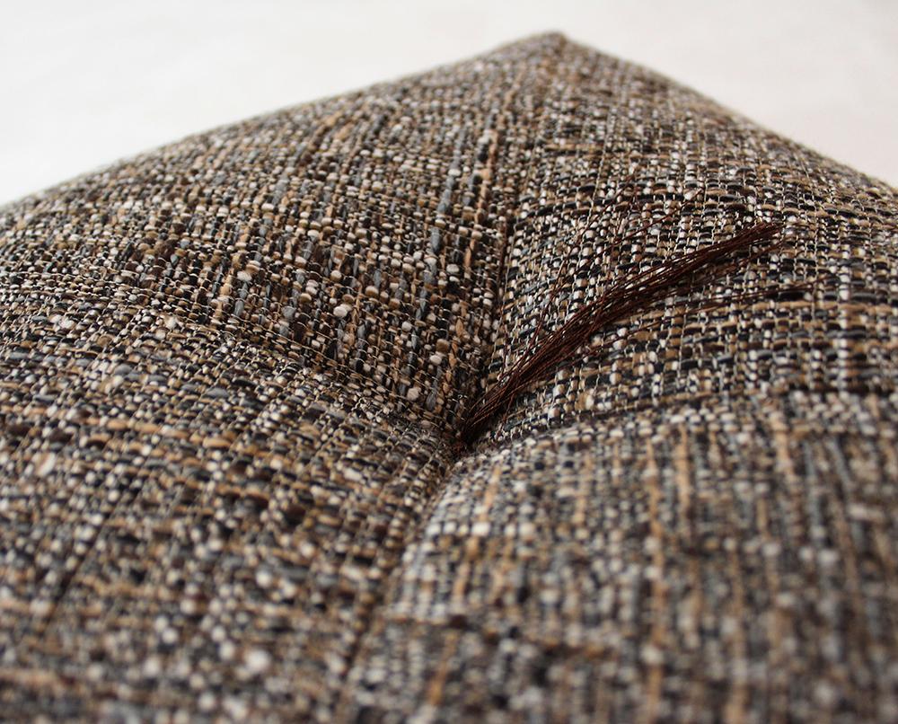 【 洛中高岡屋 】落ち着いた色目と素材感 ブレンデル おじゃみ座ぶとん（ベージュ）