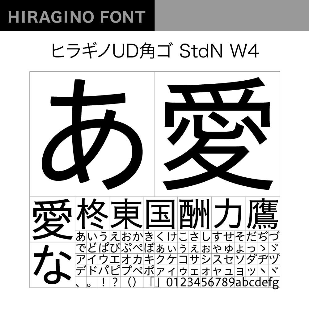 【ヒラギノフォント】ふるさと納税セット ヒラギノUD14書体（ライセンス版）SCREEN