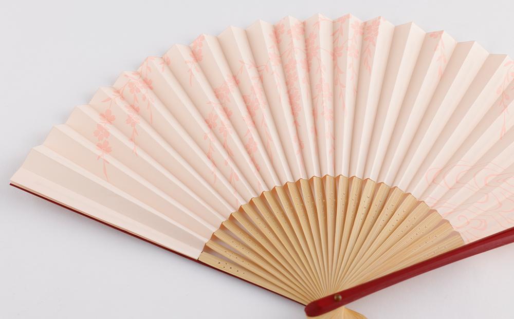 【伏見上野旭昇堂】漆喰京扇子(桜)｜京都 扇子 京扇子 人気［ 京都 扇子 和装 和風 工芸 人気 おすすめ ギフト プレゼント 贈答 お取り寄せ 通販 送料無料 ふるさと納税 ］