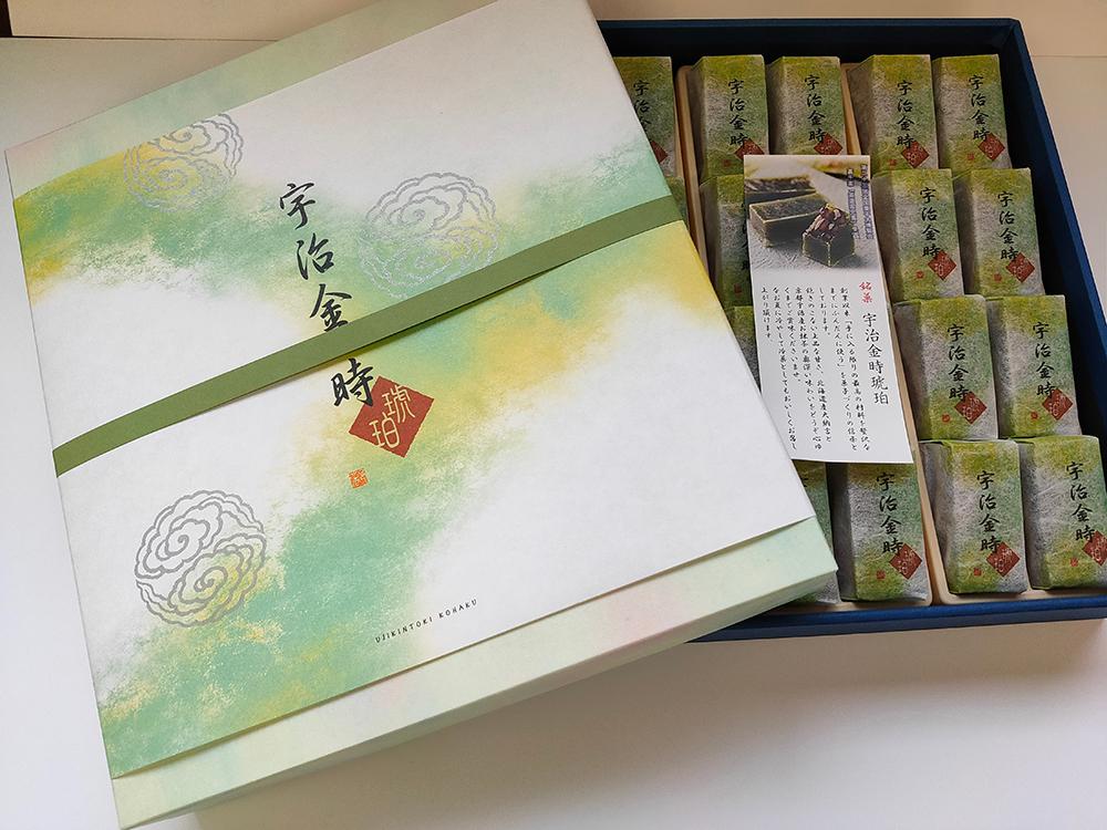 【京菓子司 都】宇治金時琥珀（24個入）［ 京都 琥珀糖 美しい和菓子 金時豆 抹茶 上品 人気 おすすめ 茶道 お茶菓子 京銘菓 お取り寄せ 通販 送料無料 ふるさと納税 ］