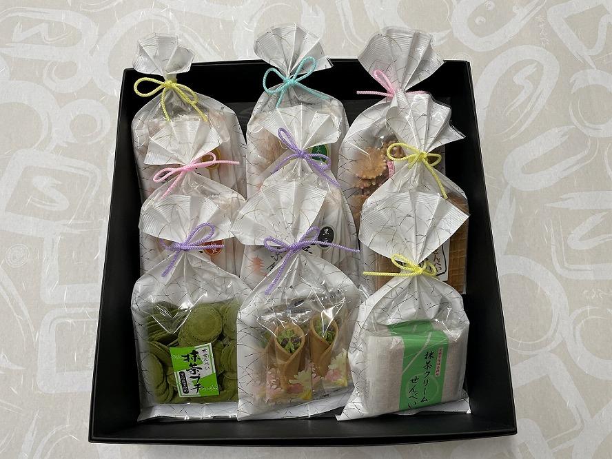【藤兵衛庵】京の集いセット［ 京都 スイーツ 黒豆 抹茶 クリームせんべい あられ おいしい 人気 おすすめ お取り寄せ お菓子 和菓子 ］