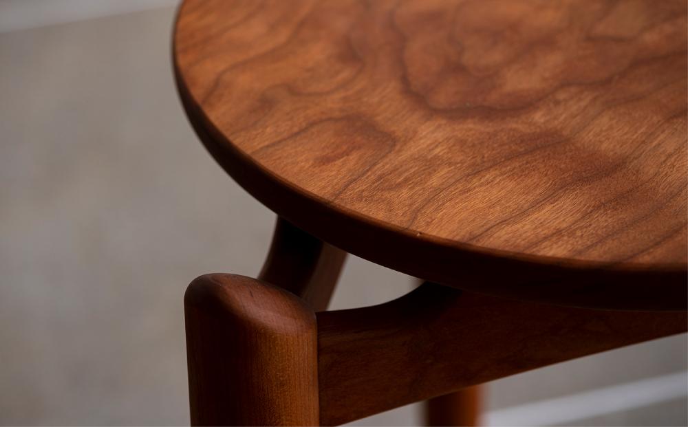 【FILE FURNITURE WORKS】スツール 　ウォールナット（FH1-F Stool）［ 京都 家具 インテリア 椅子 イス おしゃれ 高級 人気 おすすめ 国産 職人 一点もの オーダー 東京 田園調布 ショールーム ］ 