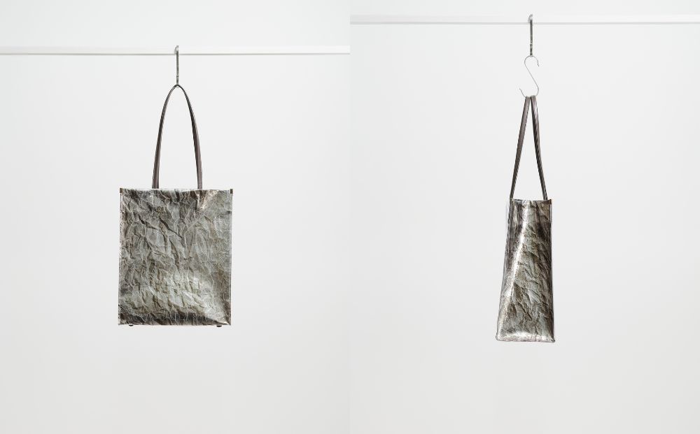 【KENTO HASHIGUCHI×京都西陣織】手もみ銀箔 トートバッグ B5 縦型｜京都 バッグ 鞄 人気 ブランド［ 京都 バッグ 鞄  西陣織 人気 おすすめ ファッション おしゃれ お取り寄せ 通販 送料無料 ふるさと納税 ］