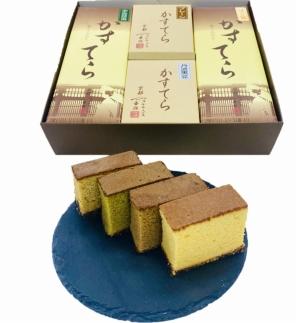 【カステラハウス一番館】箱入り京カステラ 舞妓セット 大2本 小2本（大：宇治抹茶・ほうじ茶、小：丹波黒豆・プレーン）［ 京都 スイーツ かすてら おいしい 人気 おすすめ お取り寄せ お菓子 和菓子 ］