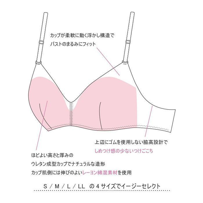 【ウンナナクール】364 シンプル＋レース＋コットン＜Lサイズ＞ブラック 3枚セット【ワコール】