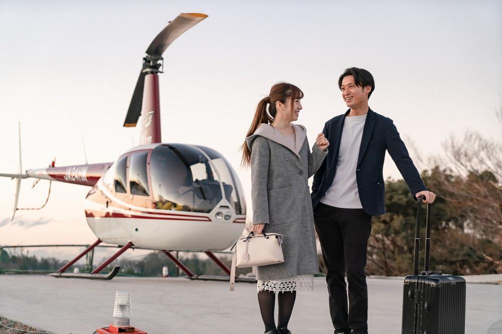 【AirX】京都お試しヘリコプター遊覧チケット12分