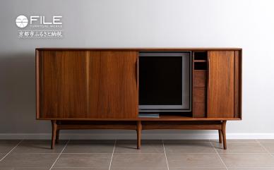 【FILE FURNITURE WORKS】キャビネット（SHUTTER TV CABINET）［ 京都 家具 インテリア テレビ おしゃれ 高級 人気 おすすめ 国産 職人 一点もの オーダー 東京 田園調布 ショールーム ］