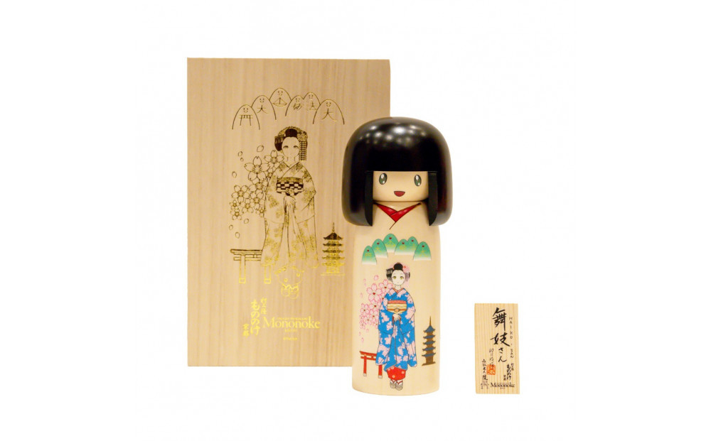 舞妓さんこけし｜京都 舞妓 人気［ 京都 村上隆 カイカイキキ アーティスト 舞妓 こけし 天然木 おしゃれ かわいい アート 現代美術 人気 おすすめ 通販 送料無料 ふるさと納税 ］