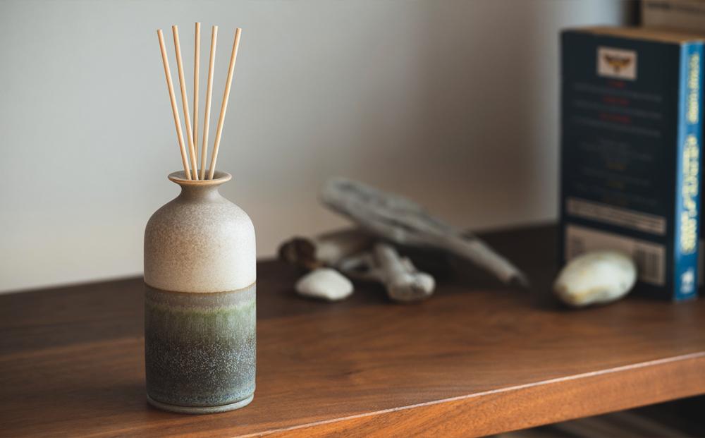 【瑞光窯-ZUIKOU-】リードディフューザー　No.201 Dawn　アロマ フレグランス 美容 陶磁器 シンプル 京都