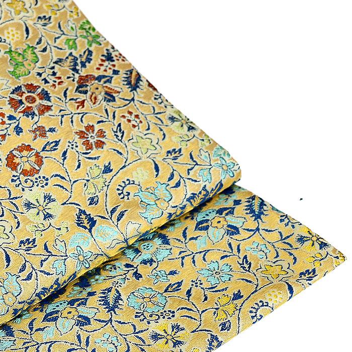 【龍村美術織物】仕立て名古屋帯　早雲寺文台裂（金）