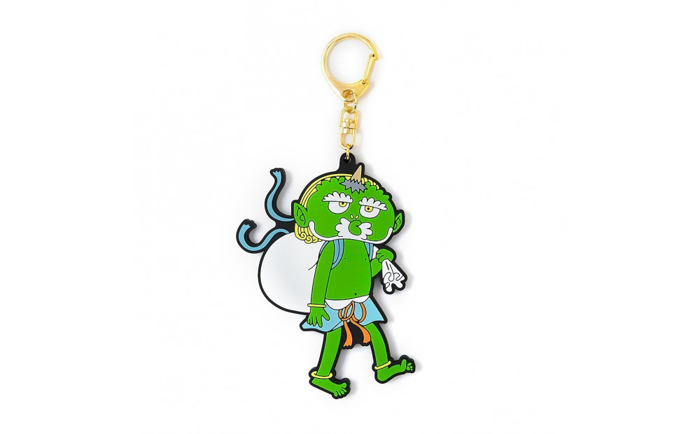 村上隆 もののけ京都 ラバーキーホルダー風神図 Rubber keychain / Wind God｜京都 アート キーホルダー［ 京都 村上隆 カイカイキキ アーティスト 風神 ラバーキーホルダーもののけ おしゃれ かわいい アート 現代美術 人気 おすすめ 通販 送料無料 ふるさと納税 ］