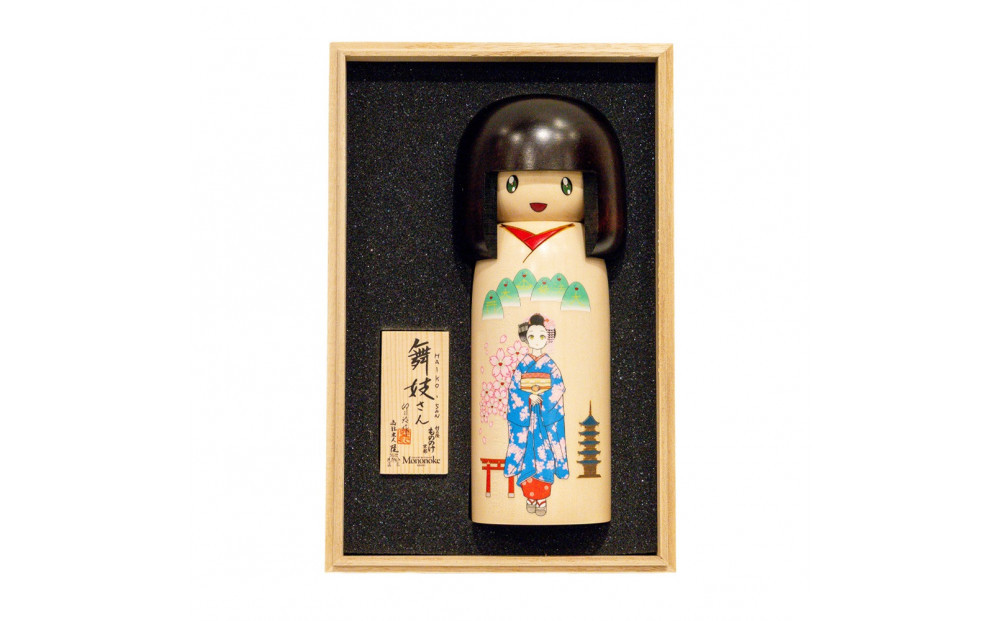 舞妓さんこけし｜京都 舞妓 人気［ 京都 村上隆 カイカイキキ アーティスト 舞妓 こけし 天然木 おしゃれ かわいい アート 現代美術 人気 おすすめ 通販 送料無料 ふるさと納税 ］