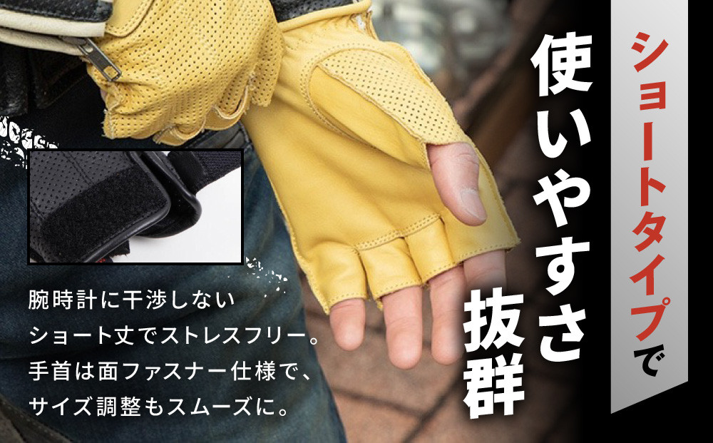 【デグナー】ハーフメッシュレザーグローブ[TG-82MH]タン＜Mサイズ＞［ 京都 バイク 革製品 ブランド グローブ 人気 おすすめ 革 ハーフ メッシュ レザー ツーリング ライダー バイカー バイクギア メーカー ギア パーツ 送料無料 ふるさと納税 ］