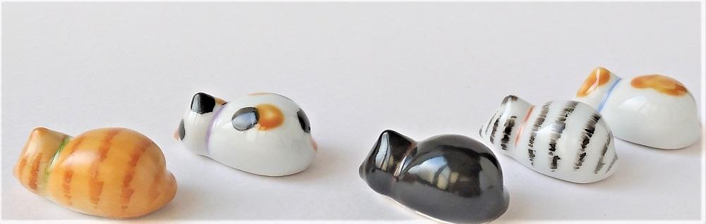 【ギャラリー洛中洛外】のんびりお昼寝ネコちゃんのお箸置き ひだまり猫箸置