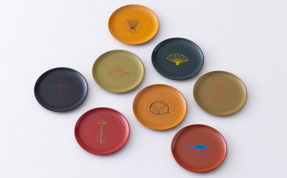 【井助商店】〈12種から選べる〉漆まめさら 6枚(動物・お道具)｜京都 漆器 皿 食器 人気［ 京都 老舗 漆器 皿 食器 人気 おすすめ 漆 工芸品 お取り寄せ 通販 送料無料 ふるさと納税 ］