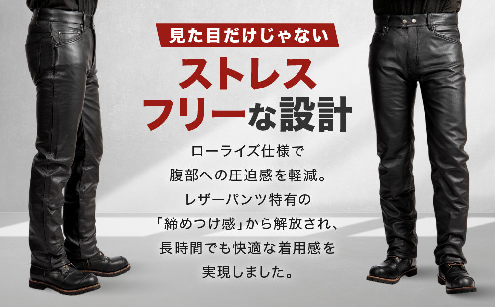 【デグナー】スリムフィットレザーパンツ[DP-18A] ブラック 〈XLサイズ〉［ 京都 バイクギア 牛革 パンツ ズボン ファッション 服 人気 おすすめ 革 レザー ツーリング ライダー バイカー バイク ブランド メーカー ギア パーツ 送料無料 ふるさと納税 ］