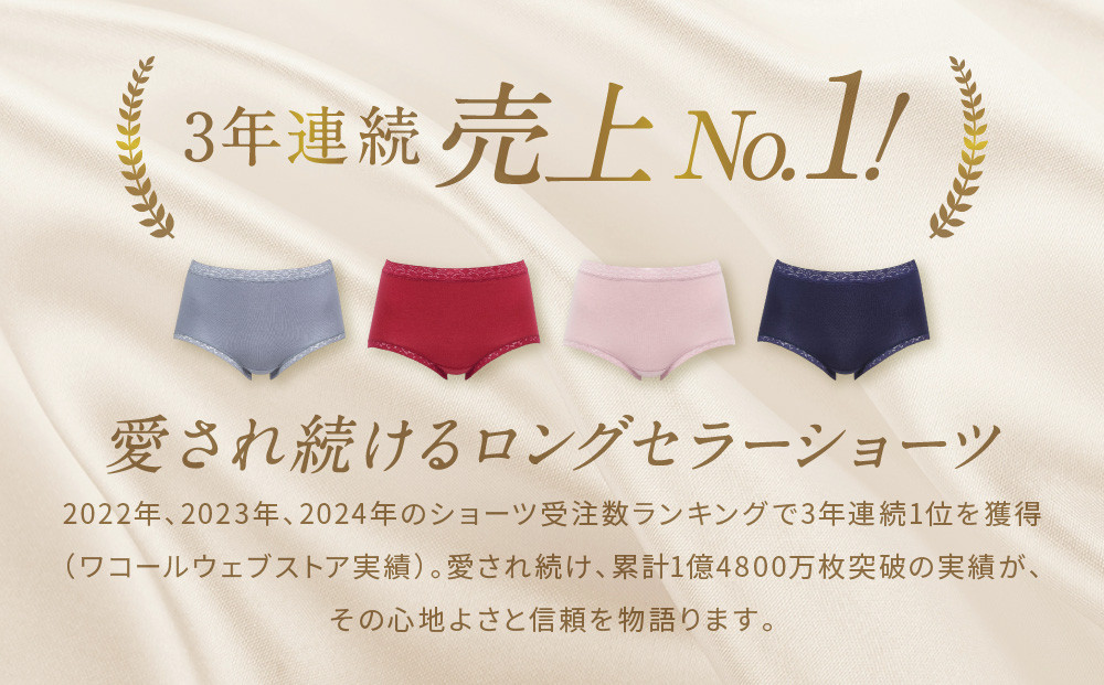 【ワコール】3年連続1位! 見た目スッキリ きれいに整うディアヒップ ショーツ《Lサイズ/カラー：SG》［ 京都 Wacoal ウイング 愛され続けるロングセラーショーツ 人気 おすすめ 有名 ブランド インナー 下着 肌着 レディース おしゃれ お取り寄せ 通販 送料無料 ふるさと納税 ］