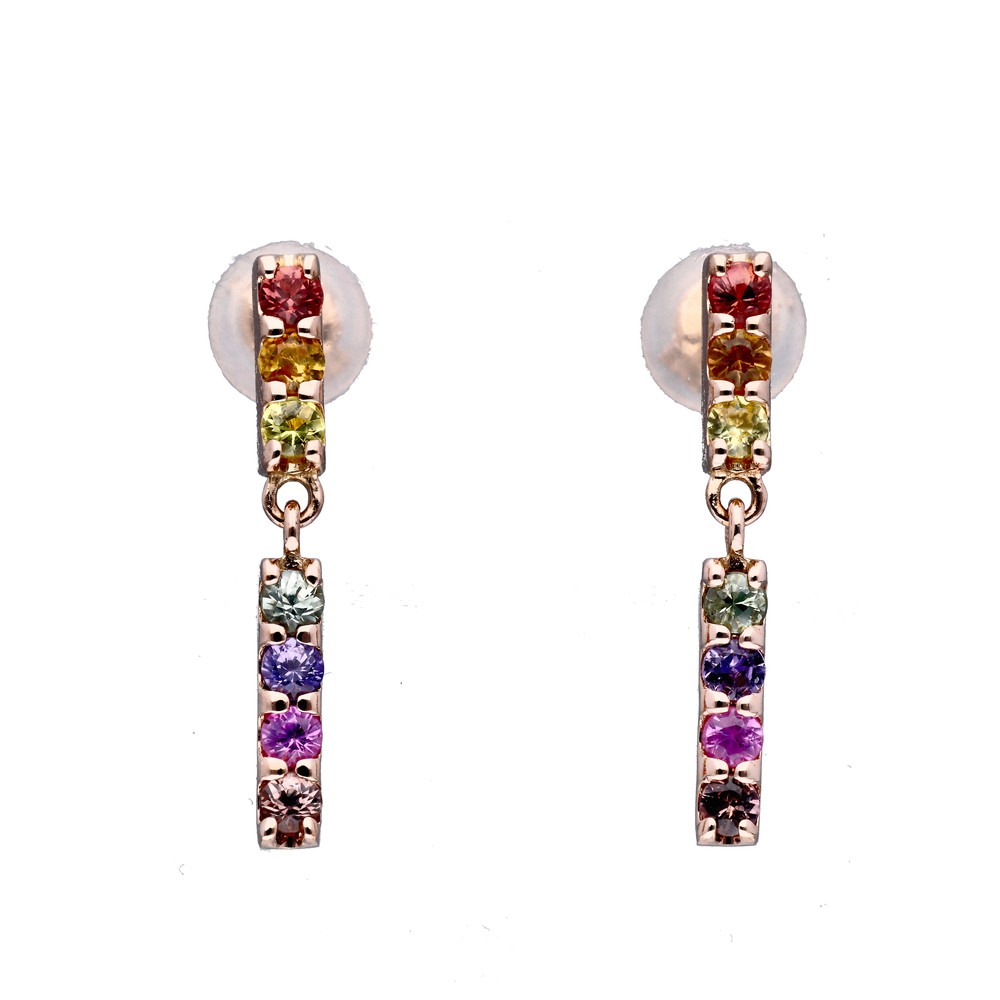 【京セラ】クレサンベール ピアス｜京都 ハイジュエリー 人気ブランド【アミュレットピアス/K18ピンクゴールド/ピアス/サファイア/KEPN6099-FU】