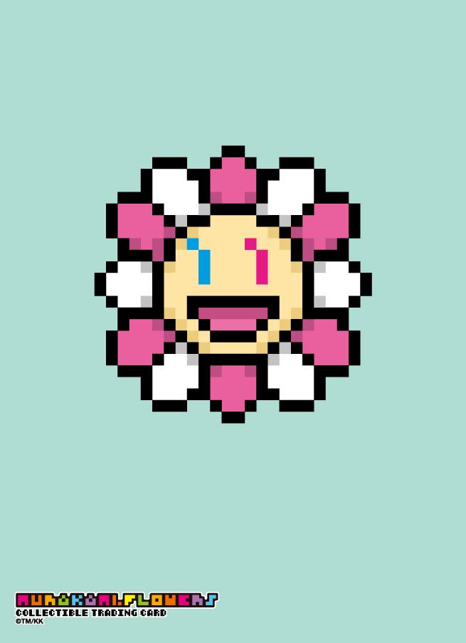 Murakami.Flowersトレカスリーブ 「笑顔の女の子」ドットフラワーver. [ 京都 アーティスト 村上隆 カイカイキキ トレーディングカード バトル ゲーム カード スリーブ ふるさと納税 ]