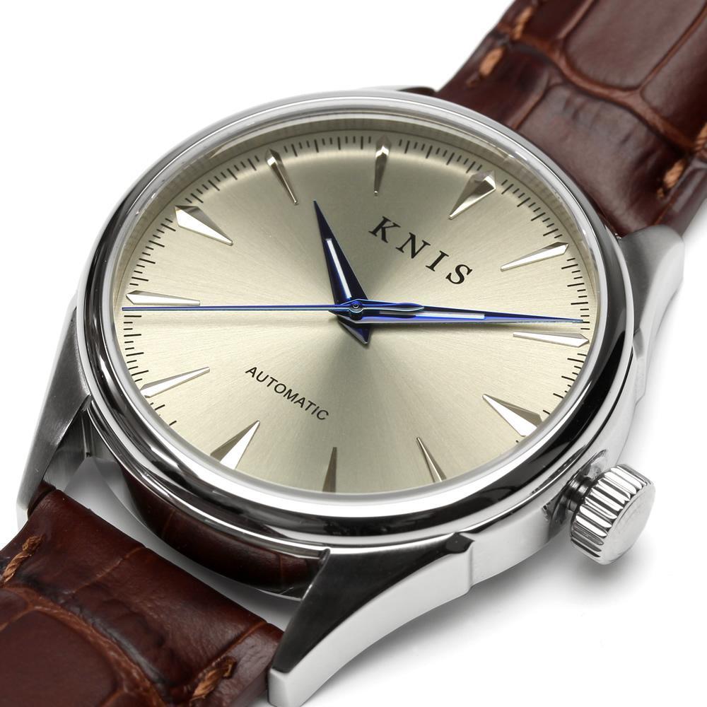 【KNIS KYOTO】サンレイダイアル 日本製 自動巻き 腕時計 革ベルト レザー シャンパンゴールド｜京都発 腕時計 人気ブランド おしゃれ［ 京都 ニス 腕時計 国産 MIYOTA おしゃれ 上品 人気 おすすめ ウォッチ 時計 高級 ファッション お取り寄せ 通販 送料無料 ふるさと納税 ］
