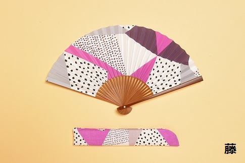 【みのや扇舗】/fan/fun扇子（小サイズ：藤）