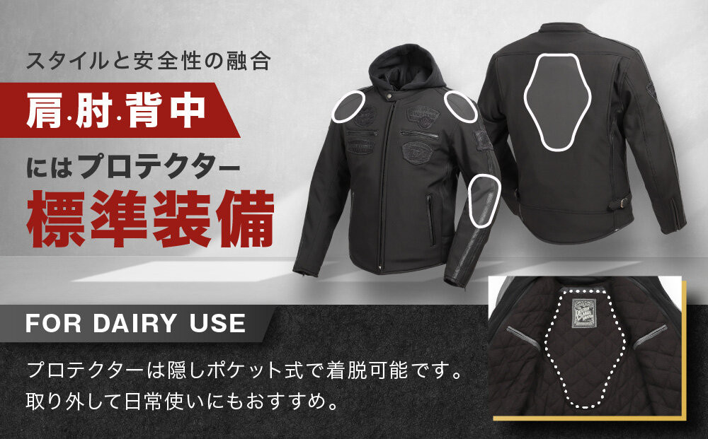 【デグナー】ソフトシェルジャケット[22WJ-10] ブラック Mサイズ｜京都 バイクギア 人気ブランド ジャケット バイク［ ライディングジャケット フリースインナー 防風 プロテクター 安全性 ツーリング ライダー バイカー アウトドア おしゃれ かっこいい 人気 おすすめ 送料無料 ふるさと納税 ］