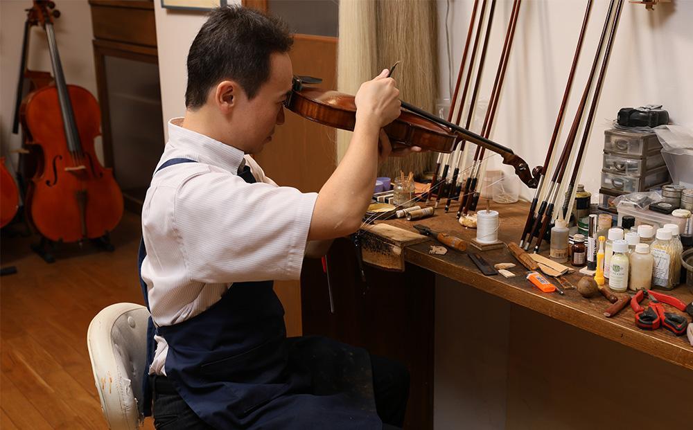 【高島屋選定品】〈Liuteria-TAKADA〉アトリエ製マエストロ監修の入門用バイオリンセット［ 弦楽器専門店 バイオリン セット 京都市 アトリエ マエストロ 監修 楽器 初心者 音楽 趣味 人気  おすすめ 伝統技術 職人 クラシック 音楽教育 プレゼント ギフト 演奏 高品質 文化体験 ふるさと納税 ］