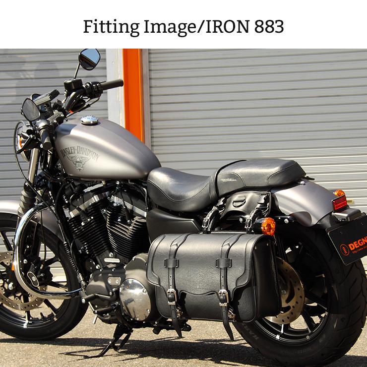 【デグナー】シンセティックレザーサドルバッグ[DSB-2]（ブラックレッド）［ 京都 バイクギア バッグ 鞄 かばん 人気 おすすめ 革 レザー ツーリング ライダー バイカー バイク ブランド メーカー ギア パーツ ］